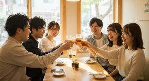 イベントで乾杯